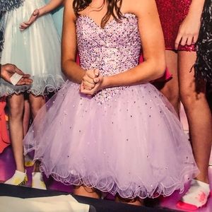 Mori Lee Sticks and Stones dress #9251 in lavender